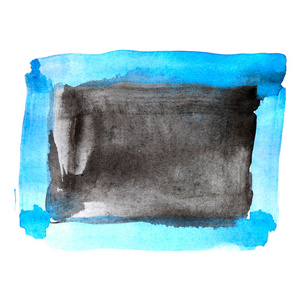 水彩蓝色，黑漆背景 blob 油墨设计 sp 颜色