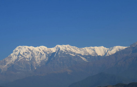尼泊尔布尔纳喜马拉雅山景观