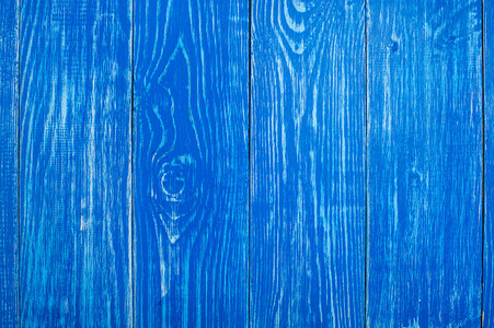 木材蓝色纹理或背景