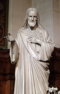 耶稣的圣心, 在法国巴黎的圣弗朗西斯泽维尔教堂的雕像