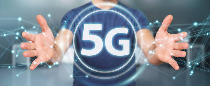 商家使用5g 网络接口3d 渲染