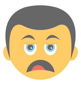 emoji 表情表示疲倦概念