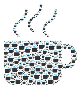 咖啡杯图标组合图片