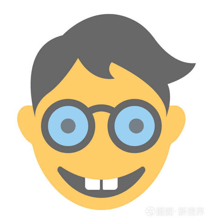 露出一张脸的笑脸