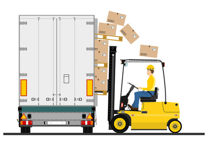 叉式装卸车照片