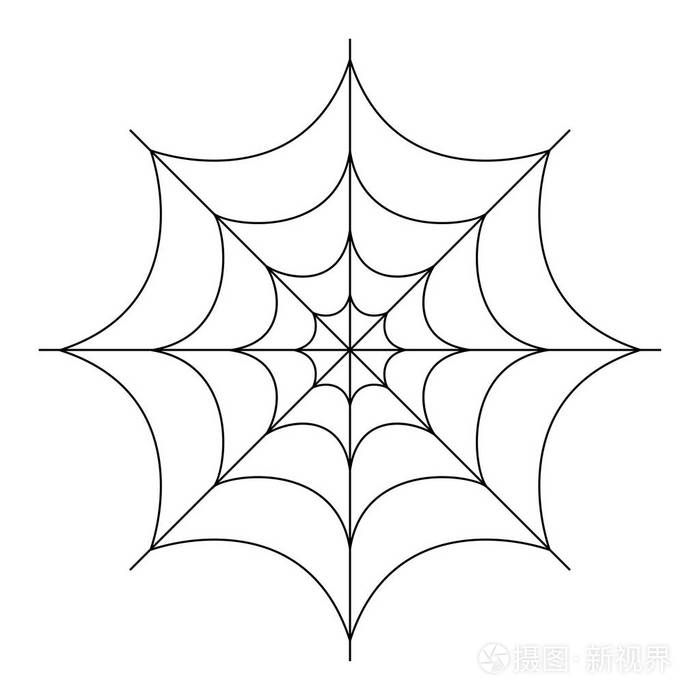 蜘蛛网矢量插图集