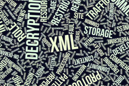 Xml, 概念词云为商业, 信息技术