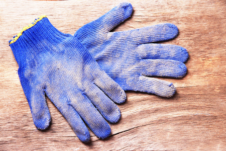 脏布手套照片