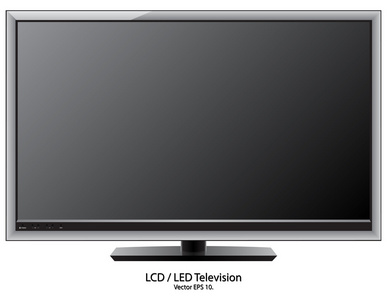 液晶或 led 的电视插图