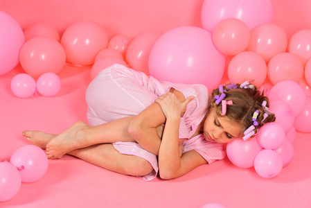 儿童女孩与气球, 睡眠和梦想