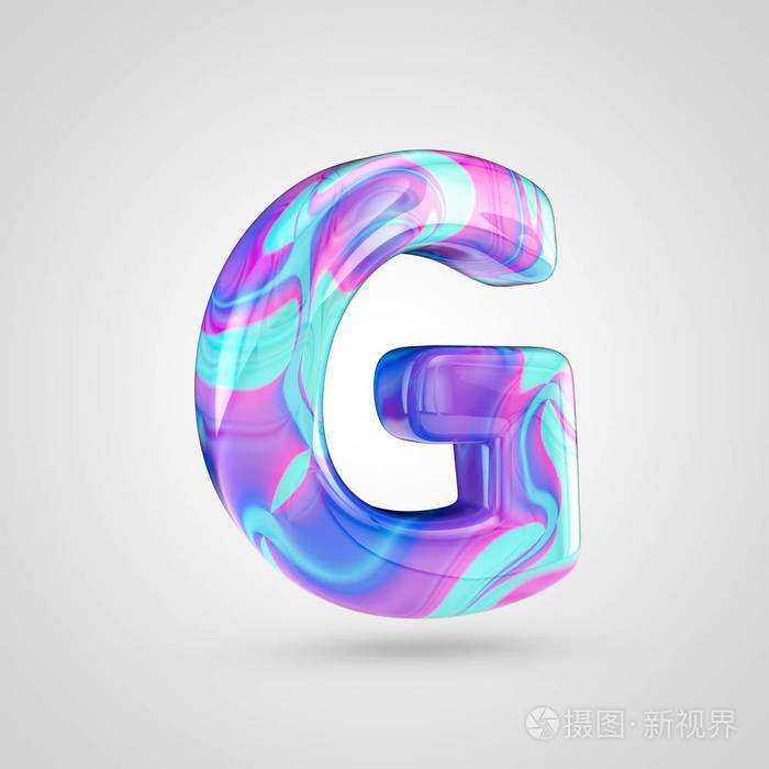 光滑全息字母 G