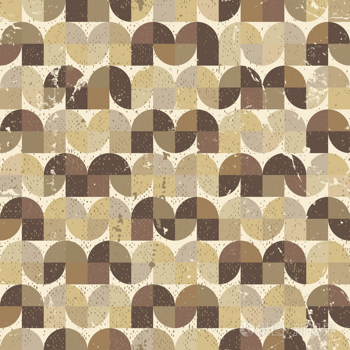 观赏磨损的纺织的几何无缝图案,矢量平衡表