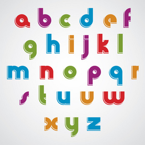 姹紫嫣红的卡通平滑字体,圆形的小写字母与 whi照片