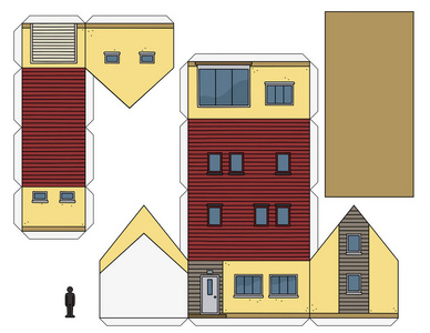 斜拉桥纸模型图片