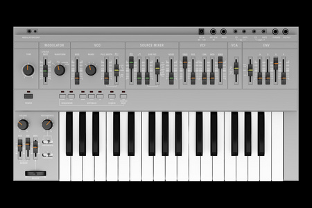 合成器上白色隔离图片