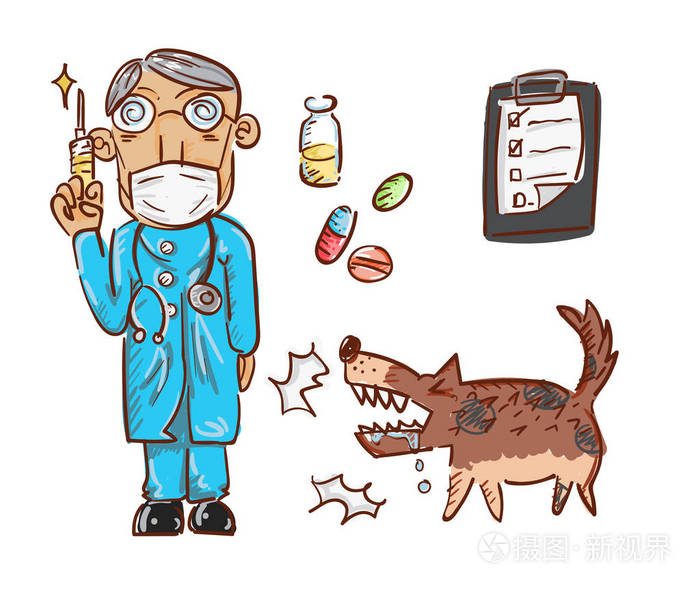 示范为狂犬病疾病预防, 接种主题