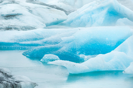 Jokulsarlon 冰河泻湖，冰岛的冰山