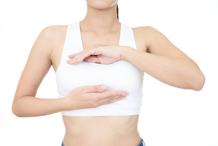 乳房护理摄影图