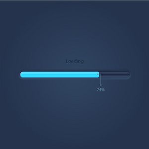 矢量加载进度栏照片