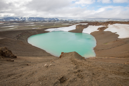 维提火山口 krafla 地热区，冰岛