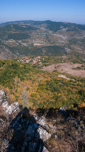 令人惊叹的秋季景观润山脉北部 Vlahina 山, 卢布尔雅那地区, 保加利亚