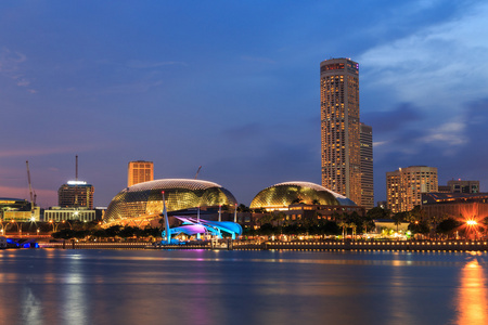 新加坡滨海湾夜景