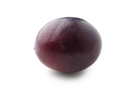 成熟的甜葡萄在白色背景