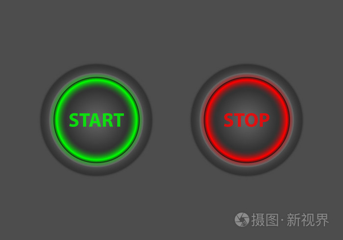 启动按钮和停止按钮