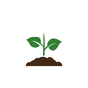 生长树, 绿色农业硬币桩和植物树苗在顶部与生长的阶梯式插图向量