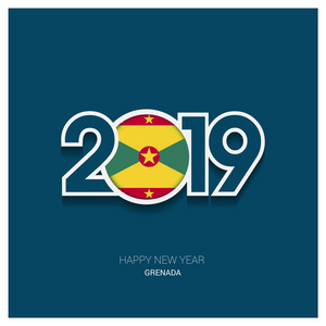 2019格林纳达版式, 新年快乐背景