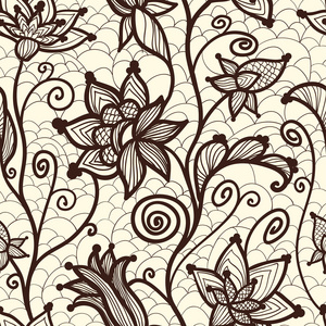 花带纹理的背景花带花边的无缝背景矢量卡通插图与平面婚礼蛋糕背景