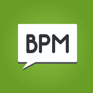 显示 bpm 的文本符号. 改进业务流程执行改进的概念性照片规则照片
