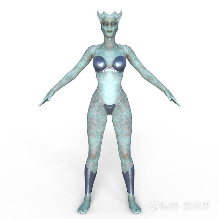 女性monster3dcg渲染女性怪兽