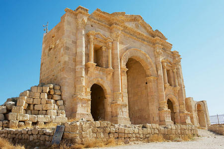 杰拉什古罗马城的哈德良拱门杰拉什, 约旦