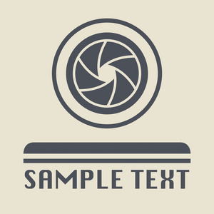 摄影镜头图标或符号照片