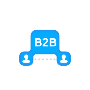 b2b 商业, 营销图标