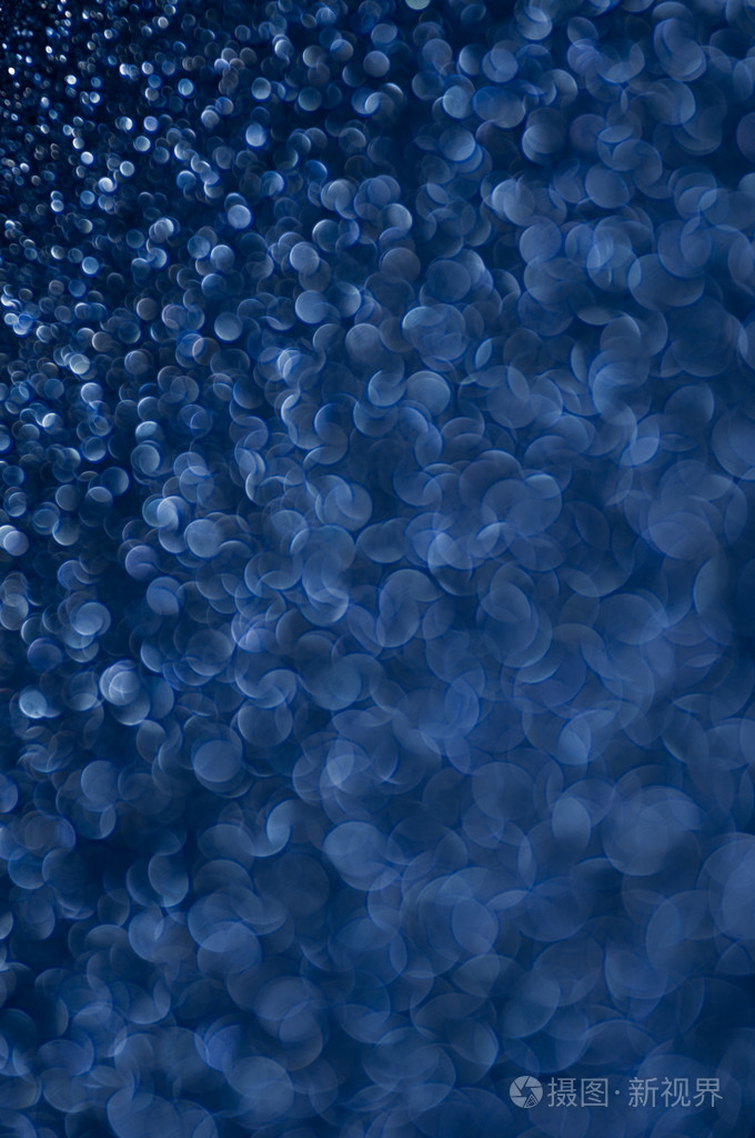 离焦模糊抽象暗蓝色灯光背景