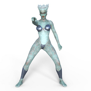 女性 monster/3d cg 渲染女性怪兽照片