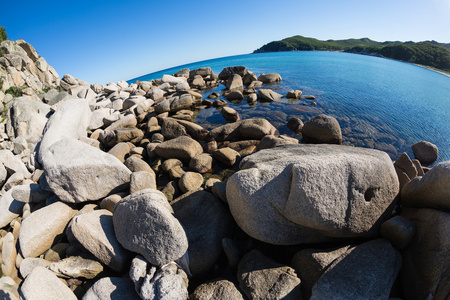 夏天的海洋海岸风景