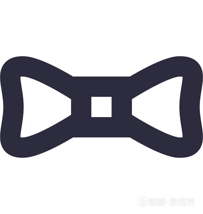 弓形平面矢量图标