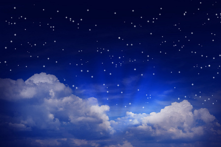 夜空繁星图片
