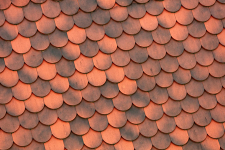 萨格勒布一栋房子屋顶上的陶瓷涂层