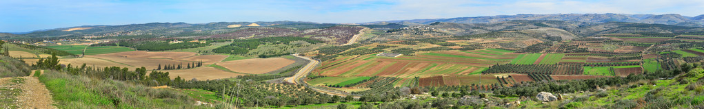 以色列风景全景图izraelsk krajiny panorama