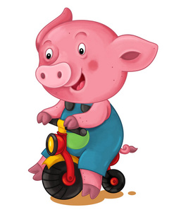 骑猪图片