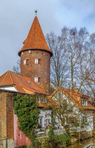 Kuhmturm 塔, 破碎, Muensterland, 北部莱茵河西华里亚, 德国