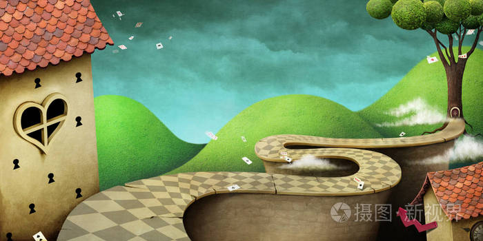 概念幻想背景的插图或海报或照片壁纸与故事仙境照片 正版商用图片073jc4 摄图新视界