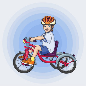 三轮车卡通图片