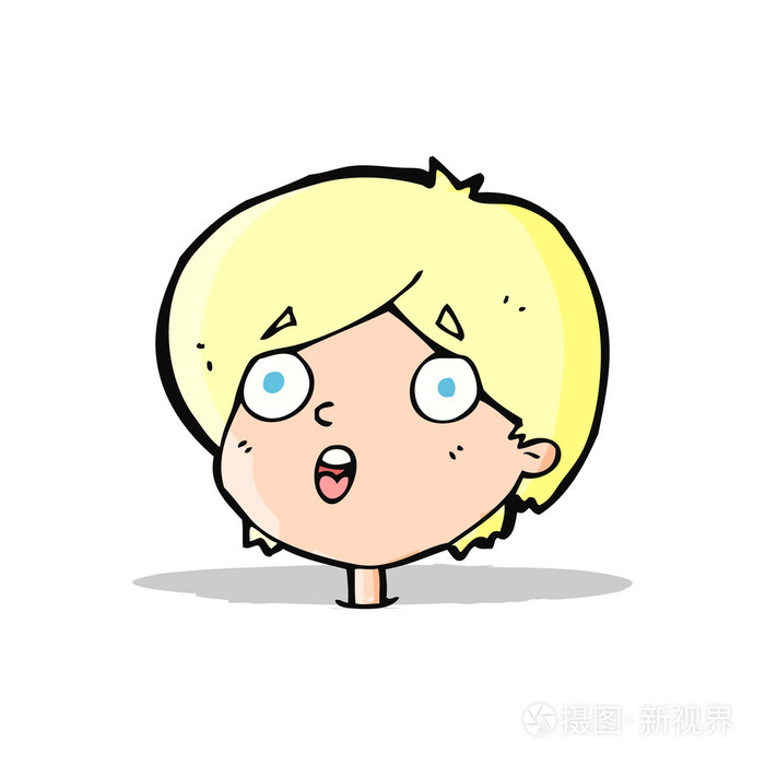 卡通诧异的表情