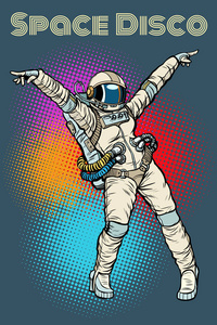 女宇航员跳舞迪斯科
