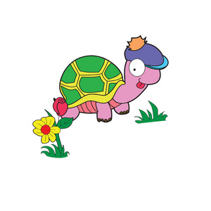 儿童绘画乌龟图片